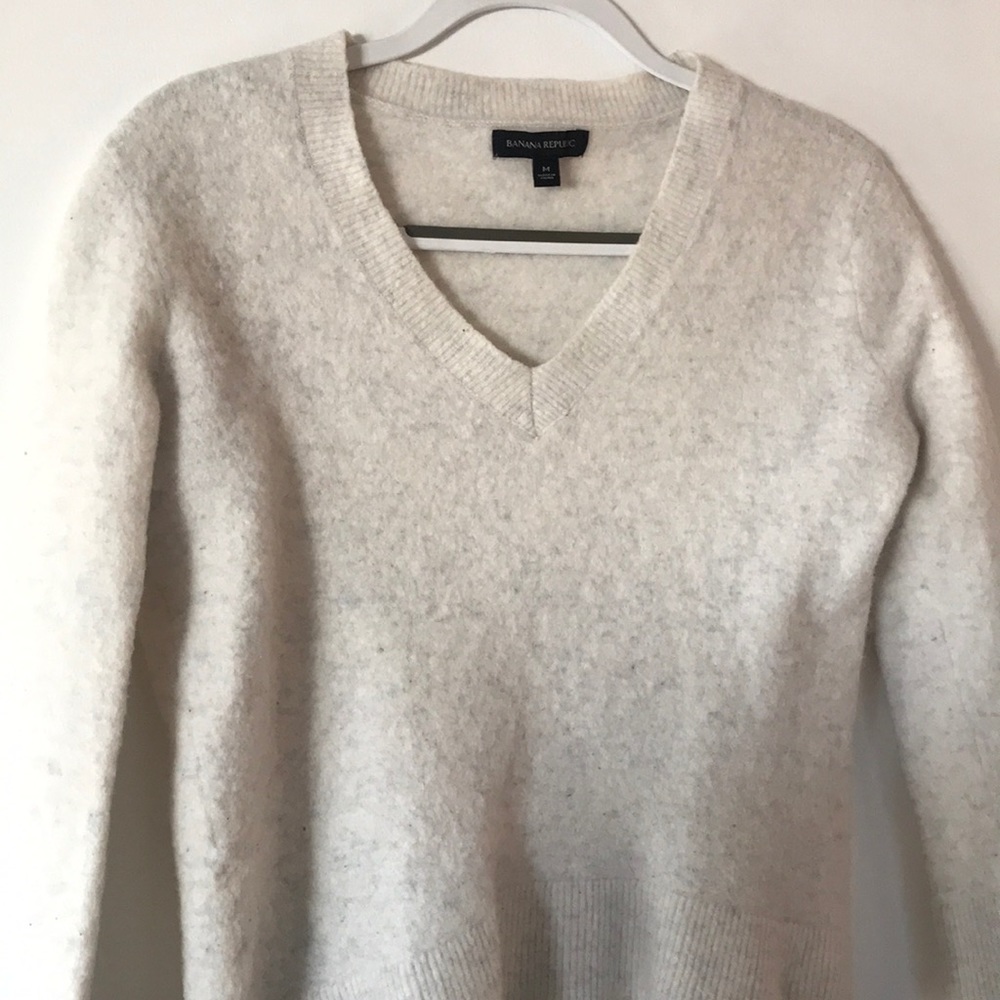 Cream long sleeve sweater